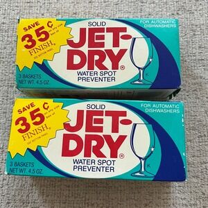Vintage Finish Jet Dry Solid Water‎ Spot Preventer for Automatic Dishwashers NOS